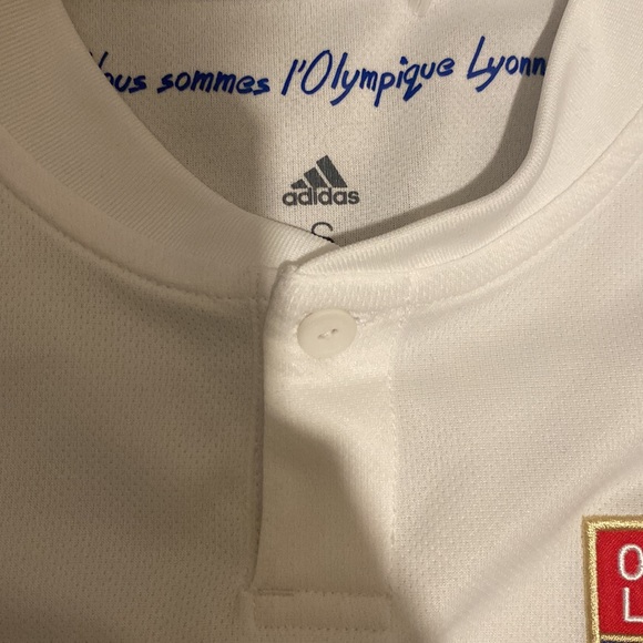 Olympique Lyonnais Home Football Shirt 2019-2020 Jersey Adidas Mens - Picture 7 of 8